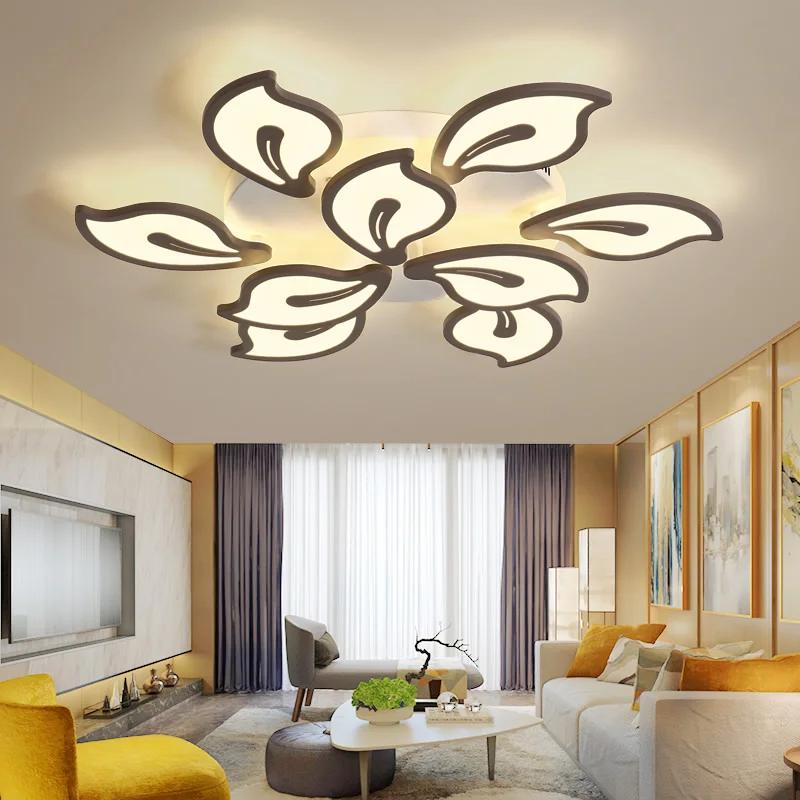 Acrylic Modern Led Ceiling Chandelier Lighting Surface mounted lamparas de techo For Living Study Room Bedroom